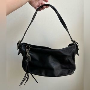 Authentic Coach Black Leather Bag